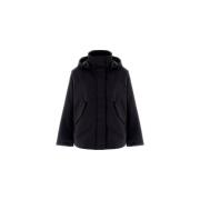 Herno Asymmetrisk Laminerad Parkas Black, Dam