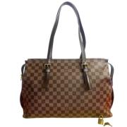 Louis Vuitton Vintage Pre-owned Tyg louis-vuitton-vskor Brown, Dam