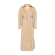 Khaite Stilig Roth Coat för kvinnor Beige, Dam