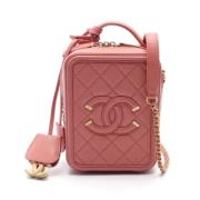 Chanel Vintage Pre-owned Tyg chanel-vskor Pink, Dam