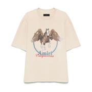 Amiri Stiliga T-shirts och Polos Beige, Herr