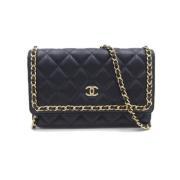 Chanel Vintage Pre-owned Laeder chanel-vskor Blue, Dam