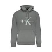 Calvin Klein Grön Bomull Hoodie Sweatshirt Green, Herr