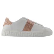 Versace Bomull sneakers White, Dam