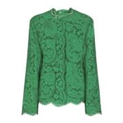 Dolce & Gabbana Blazers i spets Green, Dam