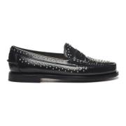 Sebago Svarta Penny Loafer Skor Black, Dam