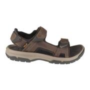 Teva Brun lädersandal för män för vandringar Brown, Herr