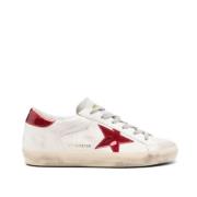 Golden Goose Vita lädersneakers med stjärndetalj White, Dam