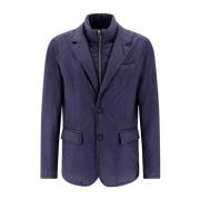 Herno Ecoage Blazer för Stiligt Utseende Blue, Herr