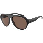 Armani Exchange Brun Acetat Solglasögon Brown, Herr