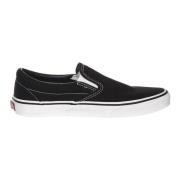 Vans Svarta Slip-On Sneakers med Mockaöverdel Black, Herr