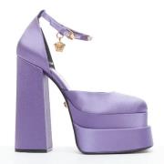 Versace Pre-owned Pre-owned Satin klackskor Purple, Dam