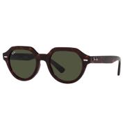 Ray-Ban Grön Kristall Fyrkantiga Solglasögon Gina Brown, Unisex