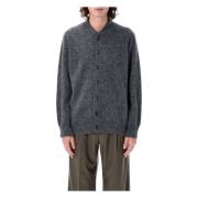 Howlin' Ull Four Eyes Cardigan Stickat Aw24 Gray, Herr