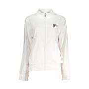 Fila Vit Långärmad Sweatshirt med Dragkedja White, Dam