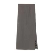 Wardrobe.nyc Slate Column Kjol Gray, Dam