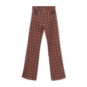 R13 Auburn Plaid Jane Jeans Multicolor, Dam