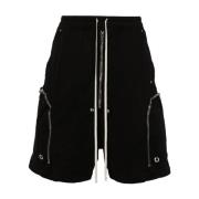 Rick Owens Svarta Bomull Twill Väv Byxor Black, Herr