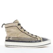 Chanel Vintage Pre-owned Canvas sneakers Black, Dam