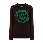 Just Cavalli Tigerhuvud Logo Sweatshirt Black, Herr