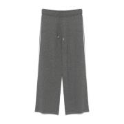 Liu Jo Grå Sweatpants med Sidestripe Gray, Dam