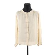 Chloé Pre-owned Pre-owned Silke toppar Beige, Dam