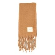 Liu Jo Brun Scarf med Fransar Brown, Dam