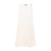 Simone Rocha Nude Sheer Bias Cut Skirt Beige, Dam