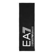 Emporio Armani EA7 Stiligt Halsduk för Män Black, Unisex