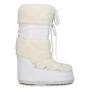 Moon Boot Icon Snowboots med Kunstfell White, Dam