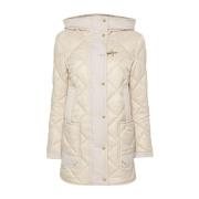 Fay Vit Parka Vintermode Essential White, Dam