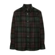 A.p.c. Mörkbrun Bobby Overshirt Multicolor, Herr