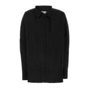 Y/Project Oversize Svart Poplin Skjorta Black, Dam