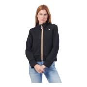 K-Way Svart Cropped Felpa Alara Full Zip Black, Dam