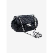 Chanel Vintage Pre-owned Tyg chanel-vskor Black, Dam