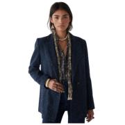 Maison Hotel Azalea Blazer med Sprinkle Mönster Blue, Dam