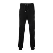 Balmain Räfflad Tryckt Sweatpants i Svart Black, Herr