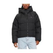 Tommy Hilfiger Svart Pufferjacka för kvinnor Black, Dam