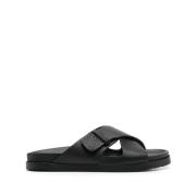 Doucal's Platta Sandaler - Doucal Black, Herr