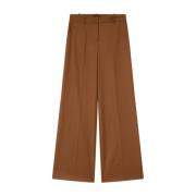 Pinko Benedetti Ylleblandad Flanellbyxa Brown, Dam