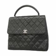 Chanel Vintage Pre-owned Laeder handvskor Black, Dam