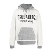 Dsquared2 Grå Mike Hoodie Tröja Gray, Herr