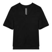 Rick Owens Casual Svart Kortärmad T-shirt Black, Dam