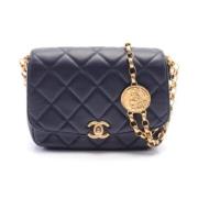 Chanel Vintage Pre-owned Laeder chanel-vskor Blue, Dam