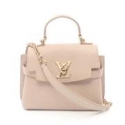 Louis Vuitton Vintage Pre-owned Laeder handvskor Beige, Dam