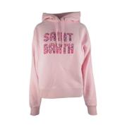 MC2 Saint Barth Blommiga Sweaters i Rosa Pink, Dam