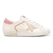 Golden Goose Läder Casual Sneakers i Beige Beige, Dam