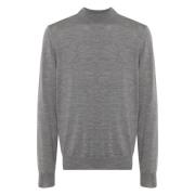 J.Lindeberg Merino Turtle Neck Sweater i Grå Gray, Herr