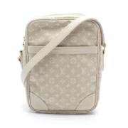 Louis Vuitton Vintage Pre-owned Canvas axelremsvskor White, Dam