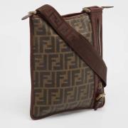 Fendi Vintage Pre-owned Canvas resvskor Brown, Herr